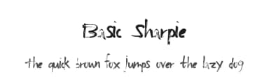 Basic Sharpie by Xerographer Fonts — Script Handwritten Font — thumbnail 1