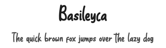 Basileyca by Denny Sutanto — Script Handwritten Font