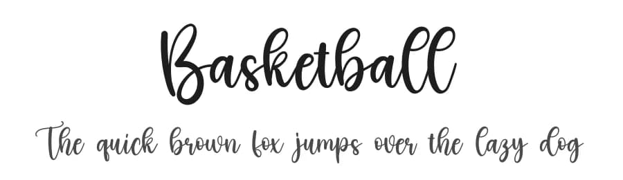 Basketball by Scratchones — Script Handwritten Font