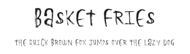Basket Fries by Xerographer Fonts — Script Handwritten Font — thumbnail 1