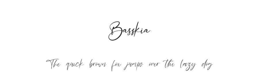 Basskia by Kong Font — Script Handwritten Font