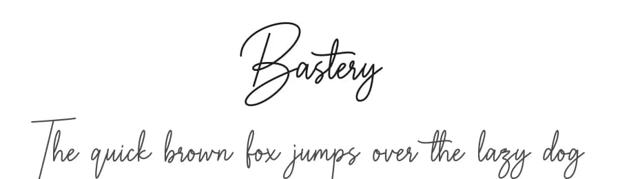 Bastery by Multype Studio — Script Handwritten Font
