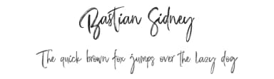 Bastian Sidney by HansCo — Script Handwritten Font — thumbnail 1