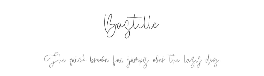 Bastille by Maulana Creative — Script Handwritten Font