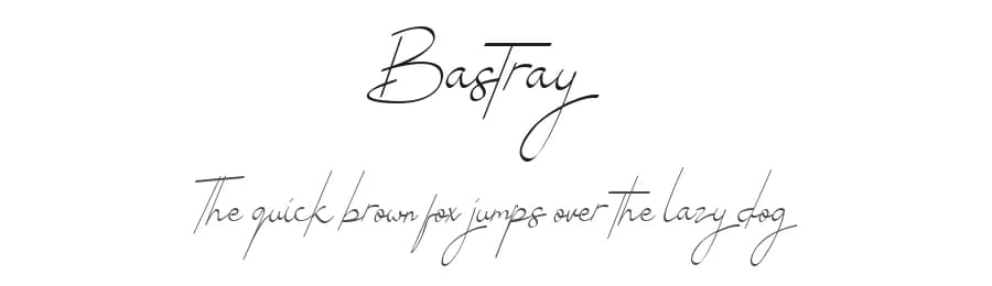 Bastray by Nabila — Script Handwritten Font