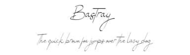 Bastray by Nabila — Script Handwritten Font — thumbnail 1