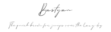 Bastyan by Aqeel_Art — Script Handwritten Font — thumbnail 1