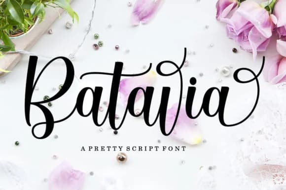 Batavia Script Font by LetterFreshStudio — Script Handwritten Font