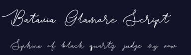 Batavia Glamore Script by Zulfikar Ali — Script Handwritten Font — thumbnail 2