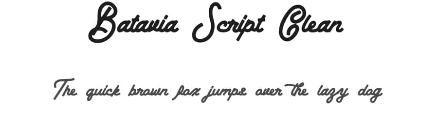 Batavia Script Clean by Monoco Type Foundry — Script Handwritten Font