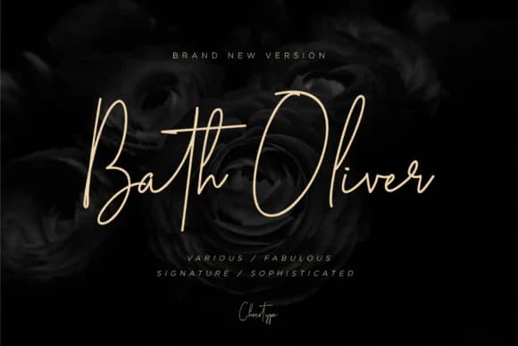 Bath Oliver Font by Chocotype — Script Handwritten Font