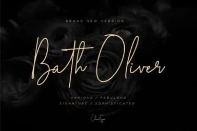 Bath Oliver Font by Chocotype — Script Handwritten Font — thumbnail 1
