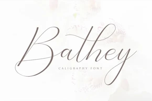 Bathey Font by Pen Culture — Script Handwritten Font