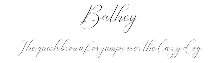 Bathey by Pen Culture — Script Handwritten Font