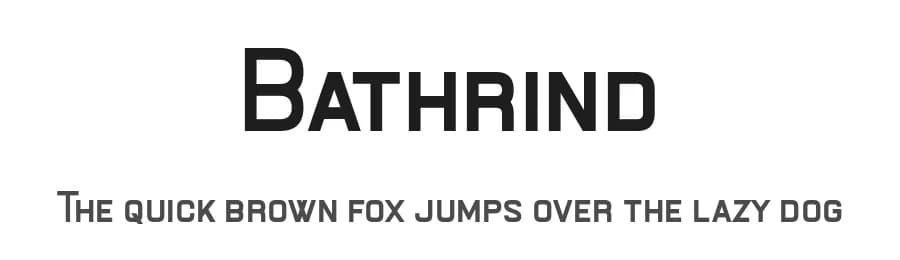 Bathrind by Chequered Ink — Sans Serif Font