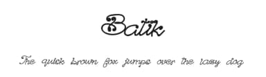 Batik by Slenting Art — Script Handwritten Font — thumbnail 1