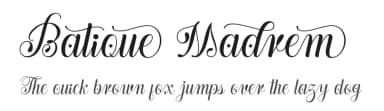 Batique Madrem by Four Lines — Script Handwritten Font — thumbnail 1