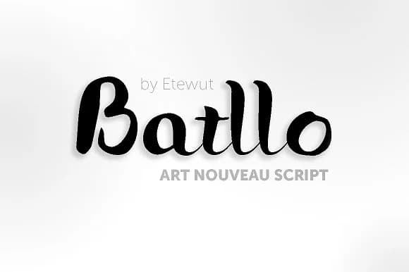 Batllo Font by Etewut — Script Handwritten Font