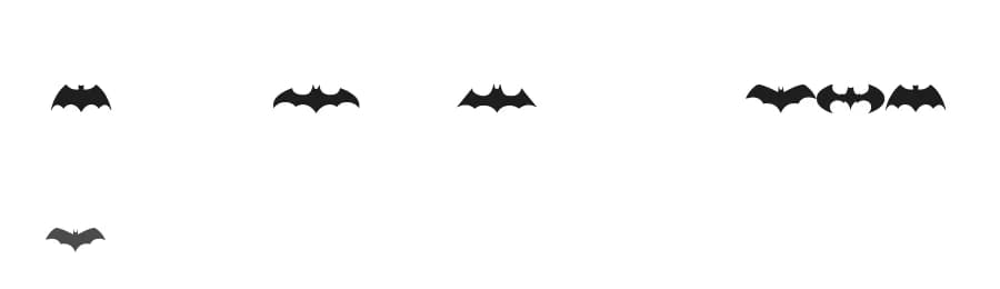 Batman Logo Evolution TFB by zanatlija — Dingbats Font