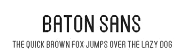 Baton Sans by stephenflagg — Sans Serif Font — thumbnail 1