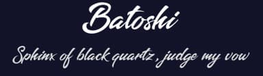 Batoshi by hustletter — Script Handwritten Font — thumbnail 2