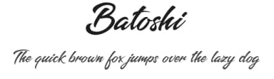 Batoshi by hustletter — Script Handwritten Font — thumbnail 1