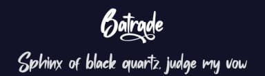 Batrade by Skiiller Studio — Script Handwritten Font — thumbnail 2