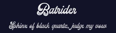 Batrider by Runsell Studio — Script Handwritten Font — thumbnail 2