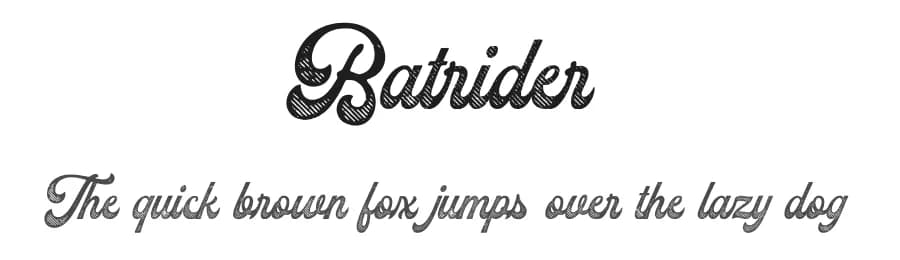 Batrider by Runsell Studio — Script Handwritten Font