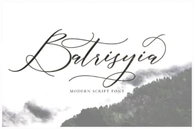 Batrisyia Script Font by fargunstudio — Script Handwritten Font — thumbnail 1