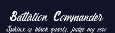 Battalion Commander by Kong Font — Script Handwritten Font — thumbnail 2