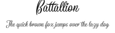 Battallion by Amir Subqi Setiaji — Script Handwritten Font — thumbnail 1
