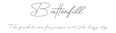 Battenfill by SheillaType — Script Handwritten Font — thumbnail 1
