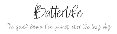 Batterlife by Ditatype — Script Handwritten Font — thumbnail 1