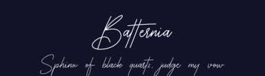 Batternia by Denny Subagja — Script Handwritten Font — thumbnail 2