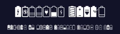Battery Icons by Woodcutter — Dingbats Font — thumbnail 2