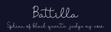 Battilla by Tiny Hand Letter — Script Handwritten Font — thumbnail 2
