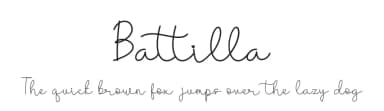 Battilla by Tiny Hand Letter — Script Handwritten Font — thumbnail 1