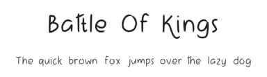 Battle Of Kings by Aisyah — Script Handwritten Font — thumbnail 1