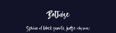 Battnise by Vultype — Script Handwritten Font — thumbnail 2