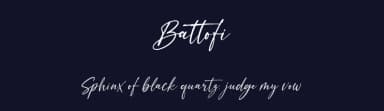 Battofi by vilogsign — Script Handwritten Font — thumbnail 2