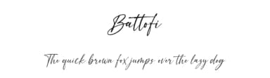 Battofi by vilogsign — Script Handwritten Font — thumbnail 1