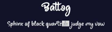 Battog by productype.com — Script Handwritten Font — thumbnail 2