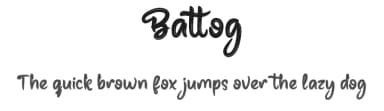 Battog by productype.com — Script Handwritten Font — thumbnail 1
