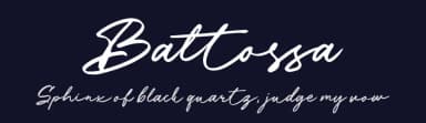 Battossa by Kong Font — Script Handwritten Font — thumbnail 2