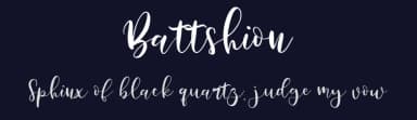 Battshion by Tommy James — Script Handwritten Font — thumbnail 2