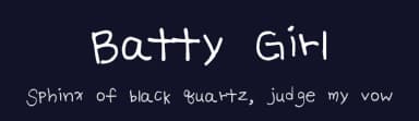 Batty Girl by Kimberly Geswein — Script Handwritten Font — thumbnail 2