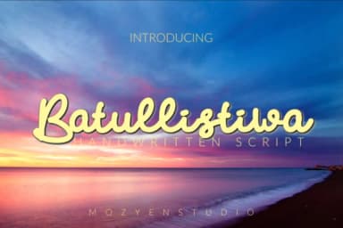 Batullistiwa Font by Mozyen Studio — Script Handwritten Font — thumbnail 1