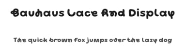 Bauhaus Lace Rnd Display by Mojomox Fonts — Script Handwritten Font — thumbnail 1