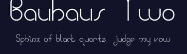 Bauhaus Two by Luke Breadon — Sans Serif Font — thumbnail 2
